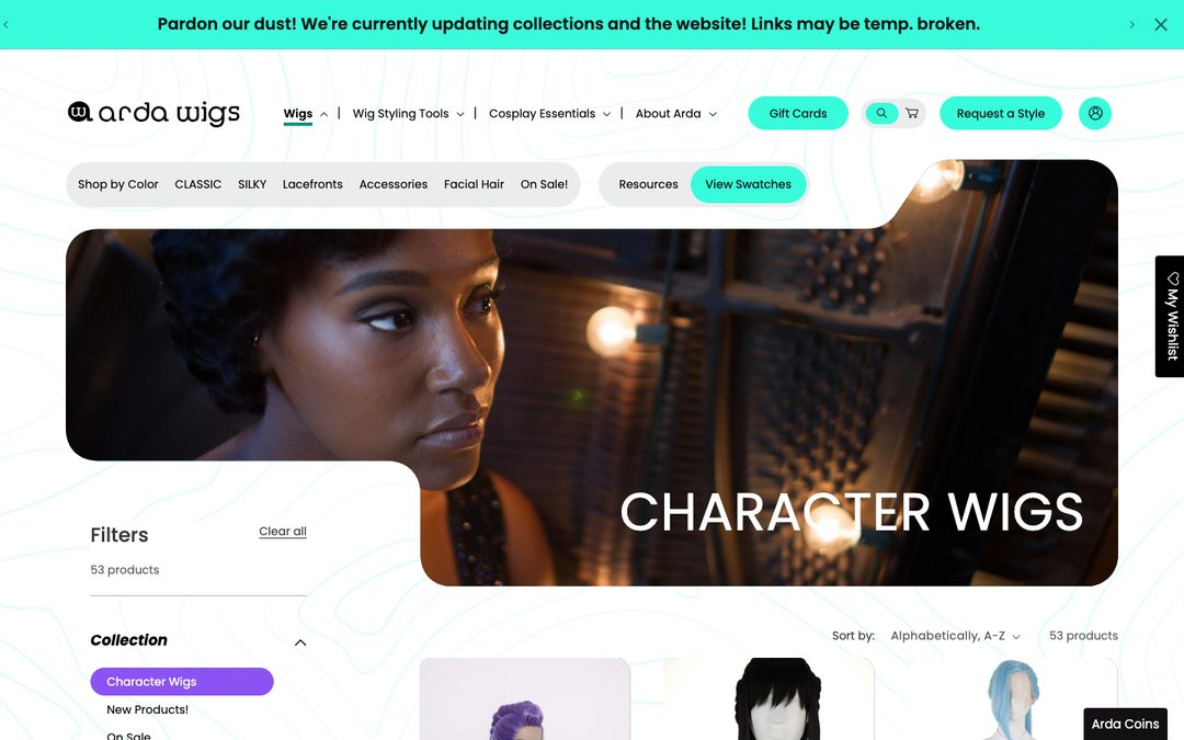 Arda Wigs — Character wigs — themed collection