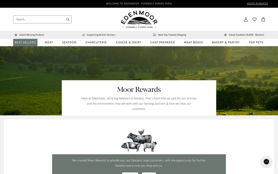 Edenmoor — Moor Rewards loyalty