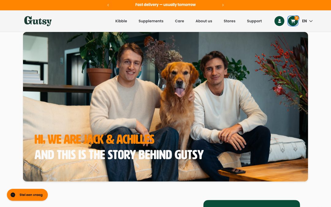 Gutsy — About — brand story