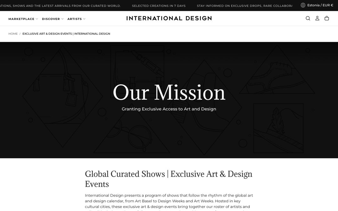 International Design — Events — content marketing