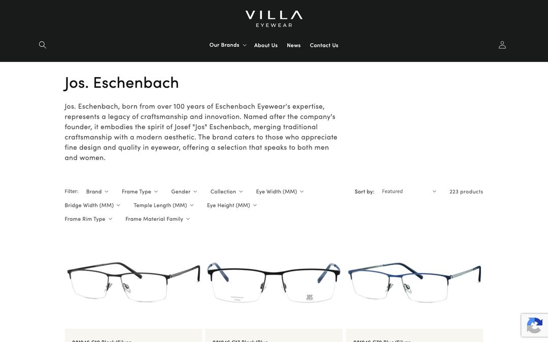 Villa Eyewear — Designer collection (Eschenbach)